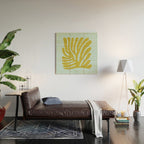 Earls Green & Onahau: Matisse Paper Cutouts 11 Wood Wall Art Gallery Image 2