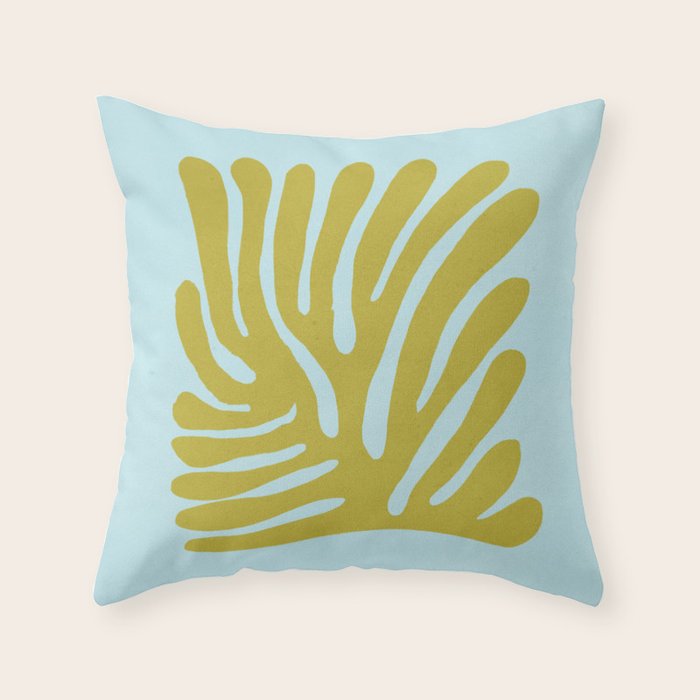 Earls Green & Onahau: Matisse Paper Cutouts 11 Throw Pillow Gallery Image 6