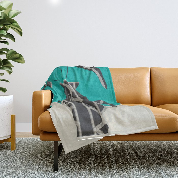 Minimalist Flora 7 Throw Blanket Gallery Image 1
