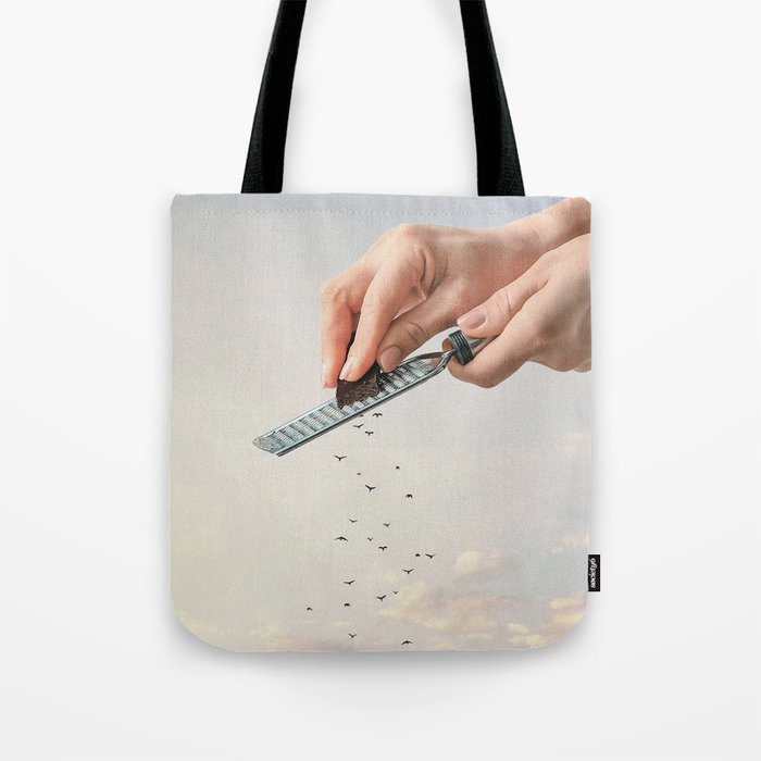 Garnished Flock - Flying Chocolate Birds Tote Bag Gallery Image 1