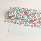 Mele Kalikimaka Hawaiian Christmas gingerbread cookies // white background Wrapping Paper Gallery Image 2