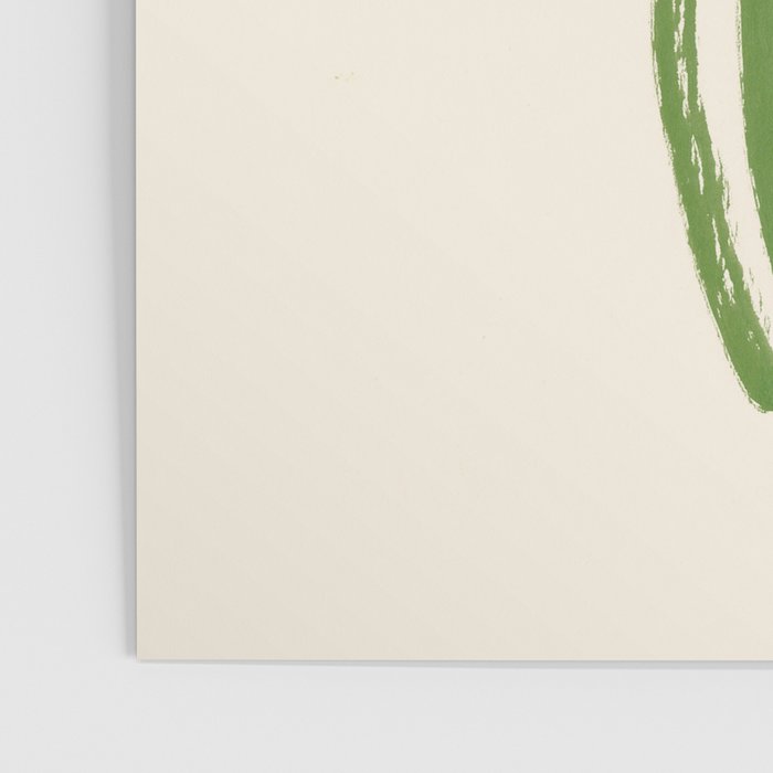 Stripe Flower Vase - Green Poster Gallery Image 3