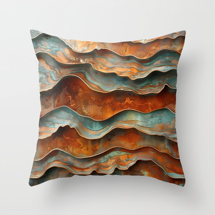 Rustique Orbita Abstract Throw Pillow Gallery Image 6