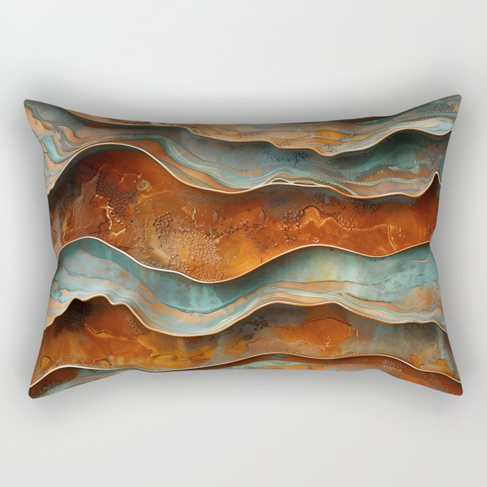 Rustique Orbita Abstract Rectangular Pillow Gallery Image 1