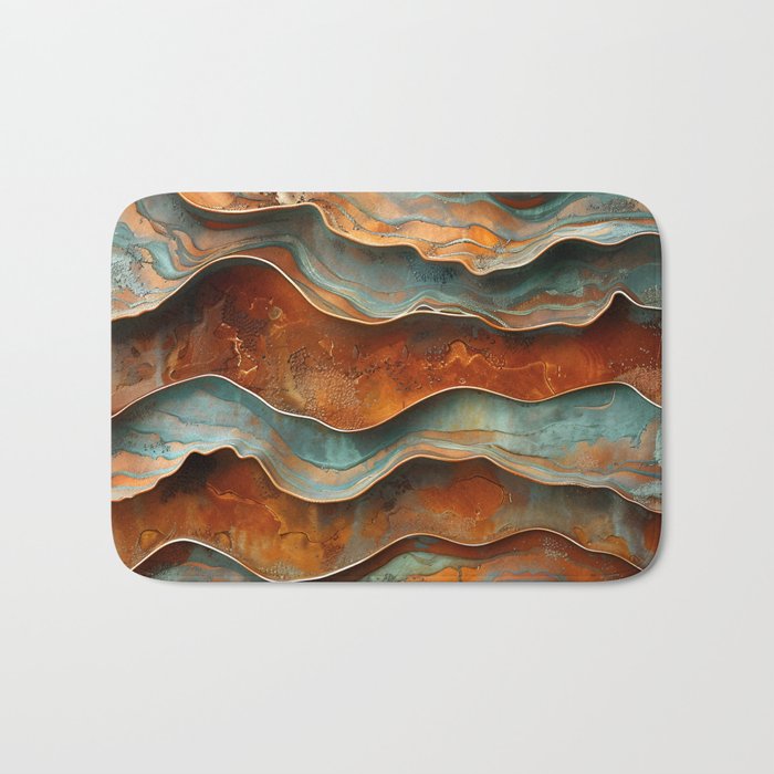 Rustique Orbita Abstract Bath Mat Gallery Image 1