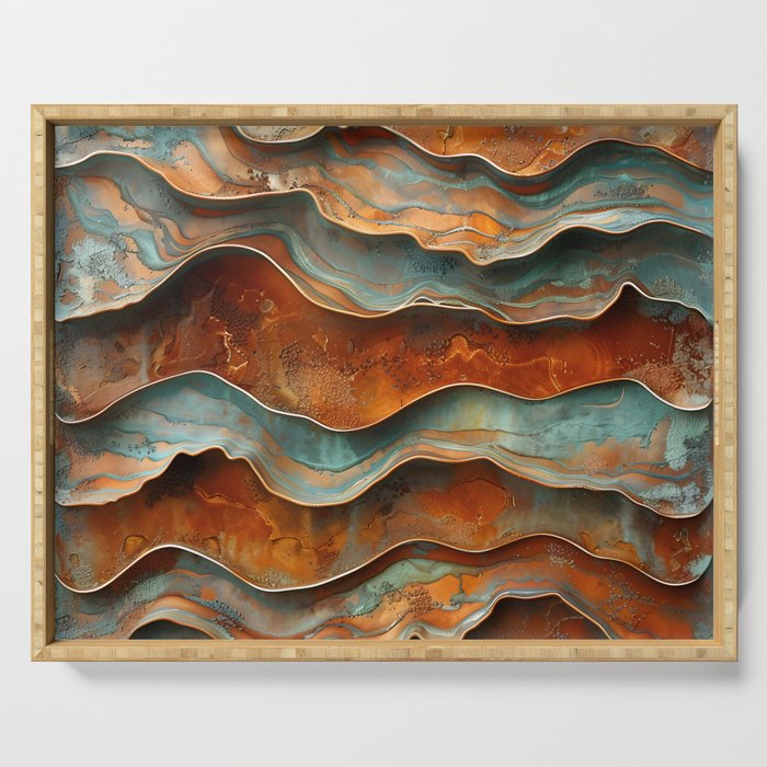 Rustique Orbita Abstract Serving Tray Gallery Image 1