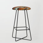 Rustique Orbita Abstract Stool Gallery Image 1