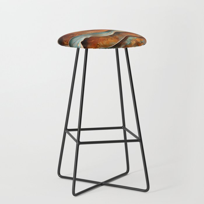 Rustique Orbita Abstract Stool Gallery Image 1