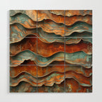 Rustique Orbita Abstract Wood Wall Art Gallery Image 1