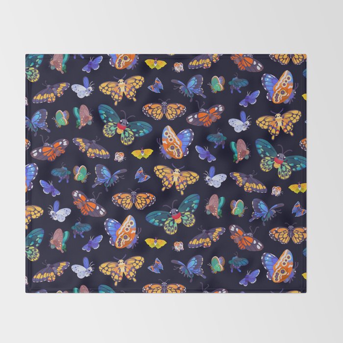 Butterflies Day Throw Blanket Gallery Image 2