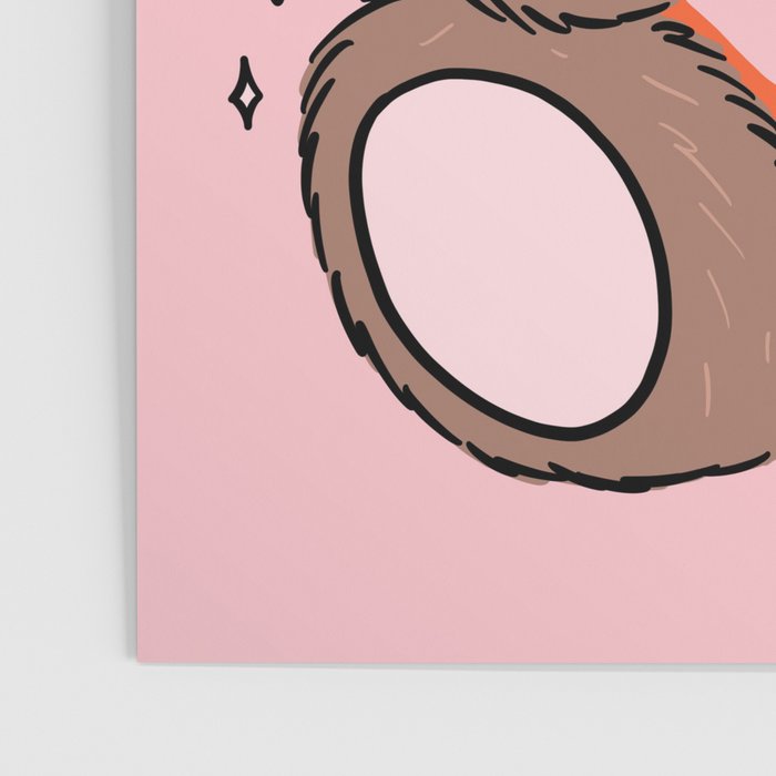 Love Bear Inspired by PANTONE 17 1230 Mocha Mousse Poster Gallery Image 3