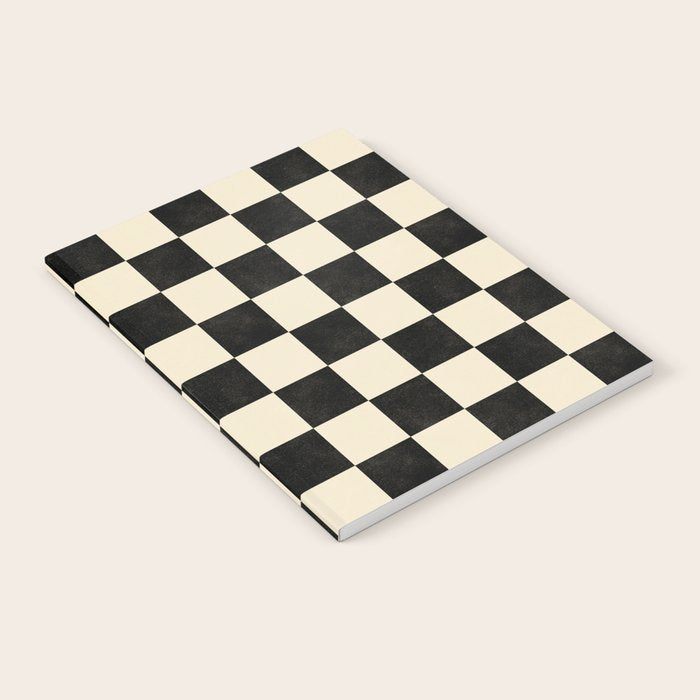 Checkers - Black and Cream Notebook Gallery Image 1