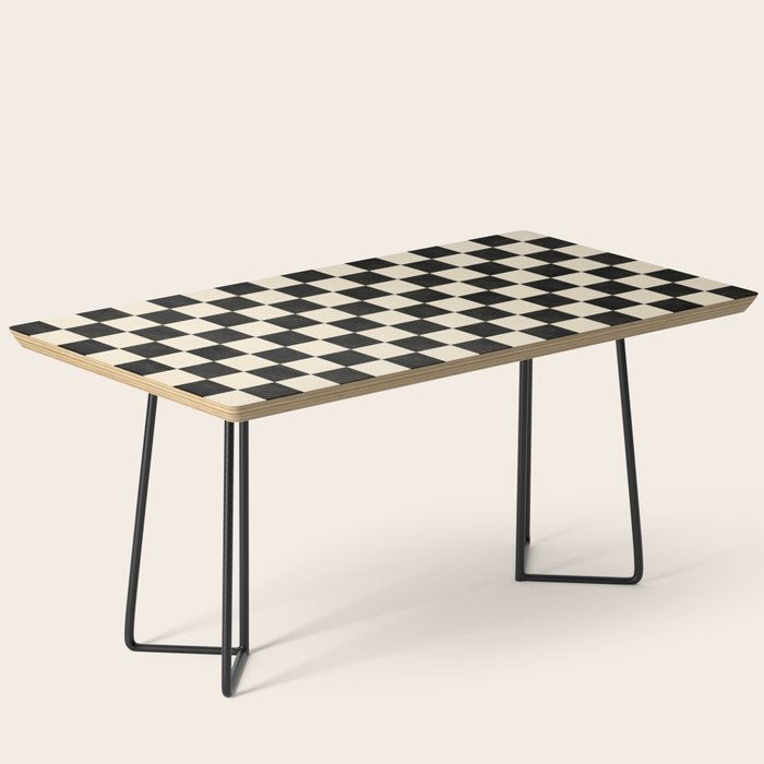 Checkers - Black and Cream Coffee Table Gallery Image 1