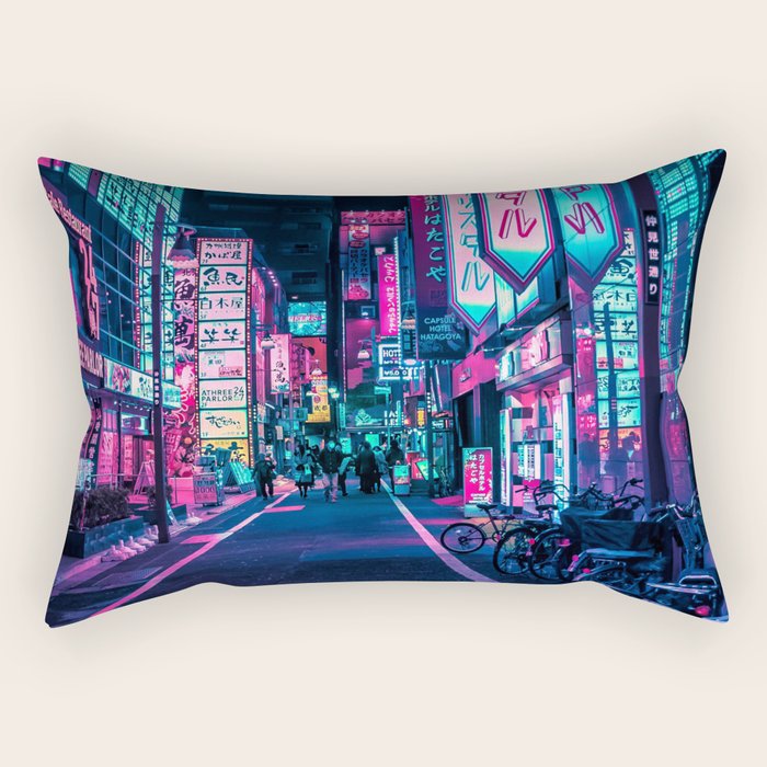 A Neon Wonderland called Tokyo Rectangular Pillow Gallery Image 2