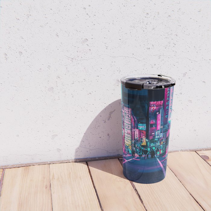 A Neon Wonderland called Tokyo Travel Mug Gallery Image 4
