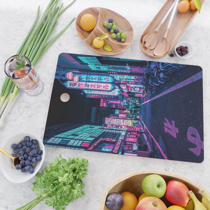 A Neon Wonderland called Tokyo Cutting Board Gallery Image 2