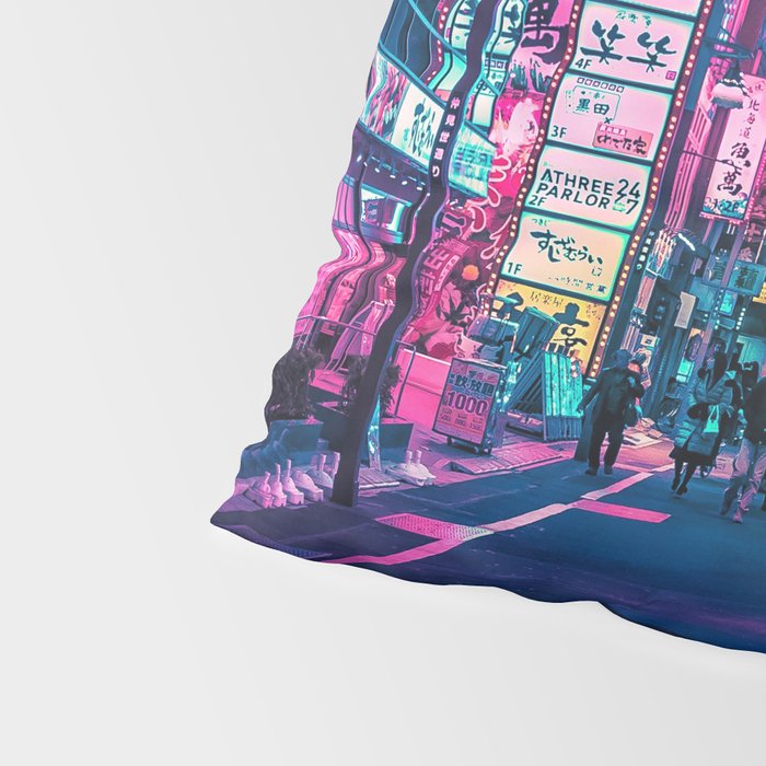 A Neon Wonderland called Tokyo Pillow Sham Gallery Image 4