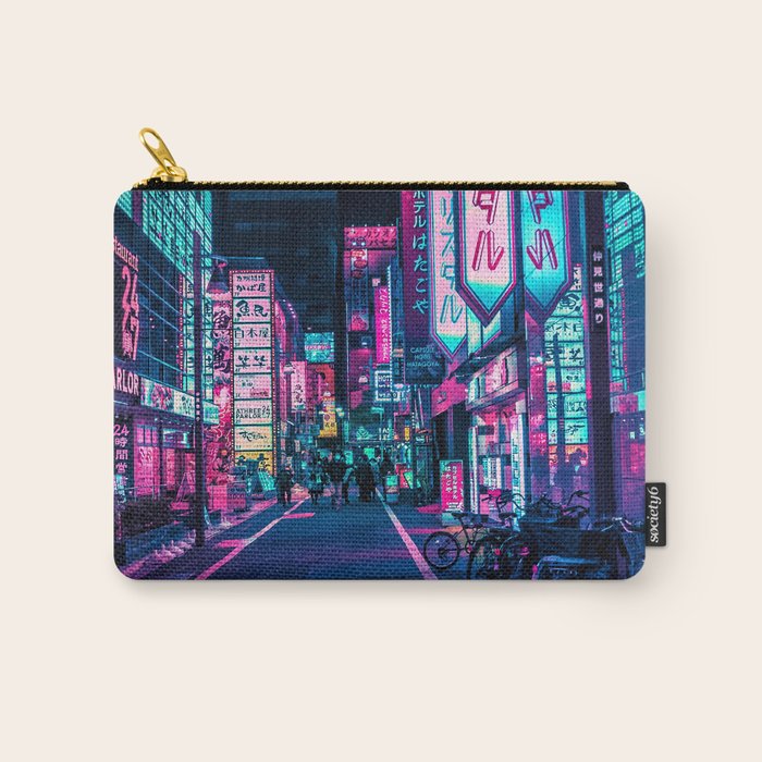 A Neon Wonderland called Tokyo Carry All Pouch Gallery Image 1