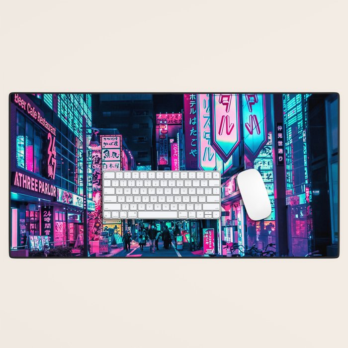 A Neon Wonderland called Tokyo Desk Mat Gallery Image 1