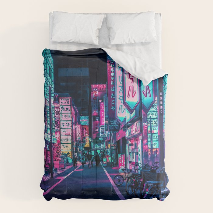 A Neon Wonderland called Tokyo Comforter Gallery Image 1