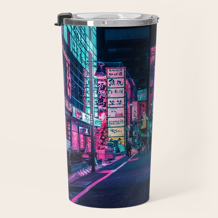 A Neon Wonderland called Tokyo Travel Mug Gallery Image 3