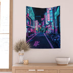 A Neon Wonderland called Tokyo Wall Tapestry Gallery Image 2