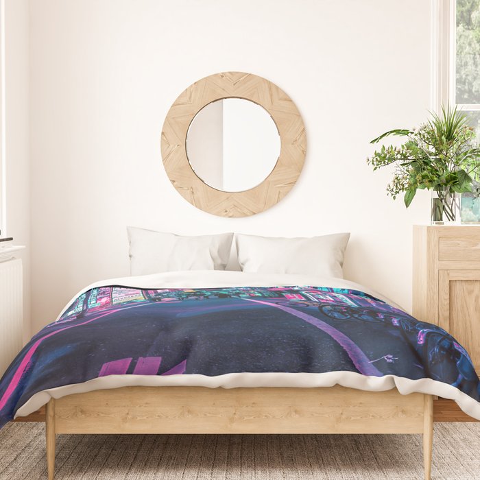 A Neon Wonderland called Tokyo Duvet Cover Gallery Image 3