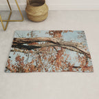 Russet - autumn tree photograph fall colors travel cottagecore Rug Gallery Image 1