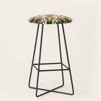 Psychedelic Mandala - Sage & Pink Stool Gallery Image 1