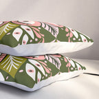 Psychedelic Mandala - Sage & Pink Pillow Sham Gallery Image 3