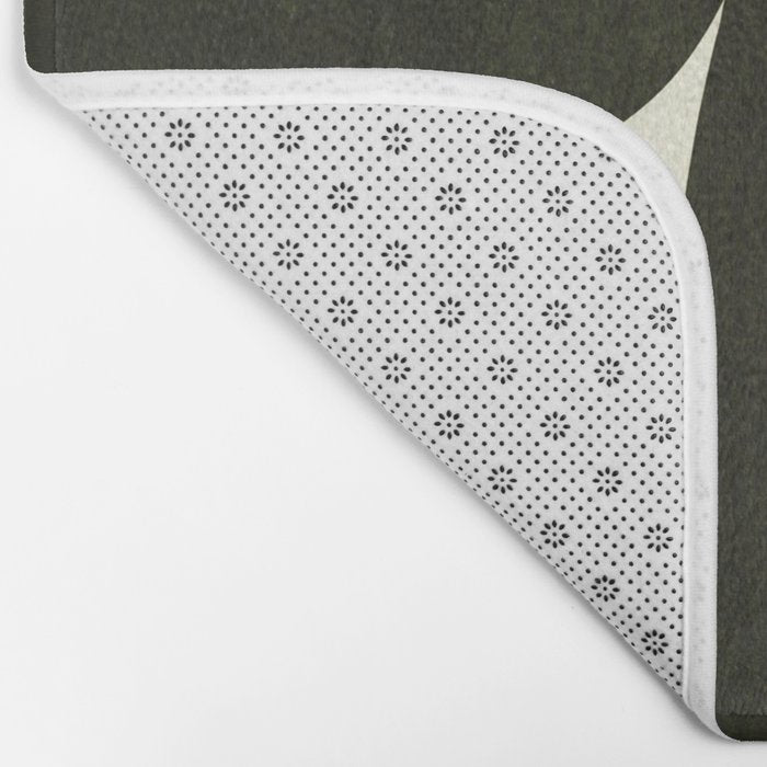 Abstract composition A01-black Bath Mat Gallery Image 2