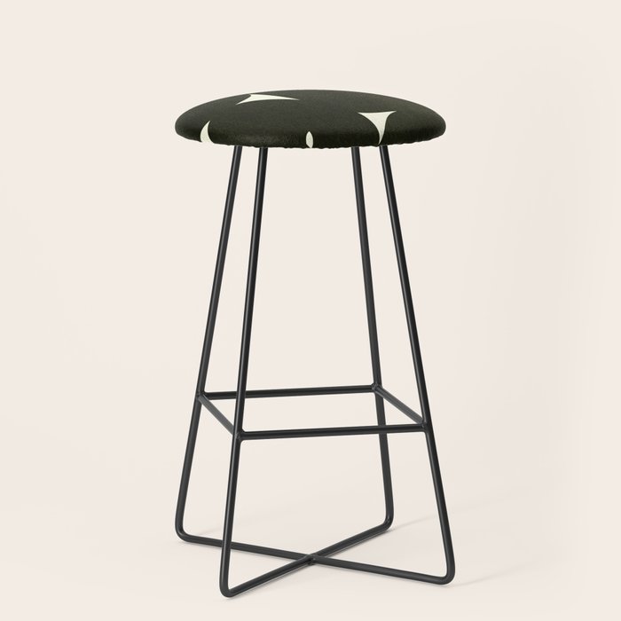 Abstract composition A01-black Stool Gallery Image 1