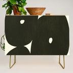 Abstract composition A01-black Credenza Gallery Image 1
