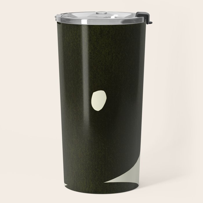 Abstract composition A01-black Travel Mug Gallery Image 2
