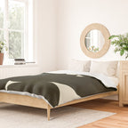 Abstract composition A01-black Duvet Cover Gallery Image 2