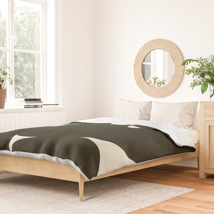 Abstract composition A01-black Duvet Cover Gallery Image 2