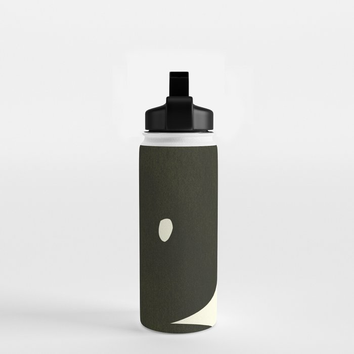 Abstract composition A01-black Water Bottle Gallery Image 2