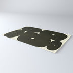 Abstract composition A01-black Rug Gallery Image 3