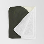 Abstract composition A01-black Throw Blanket Gallery Image 3