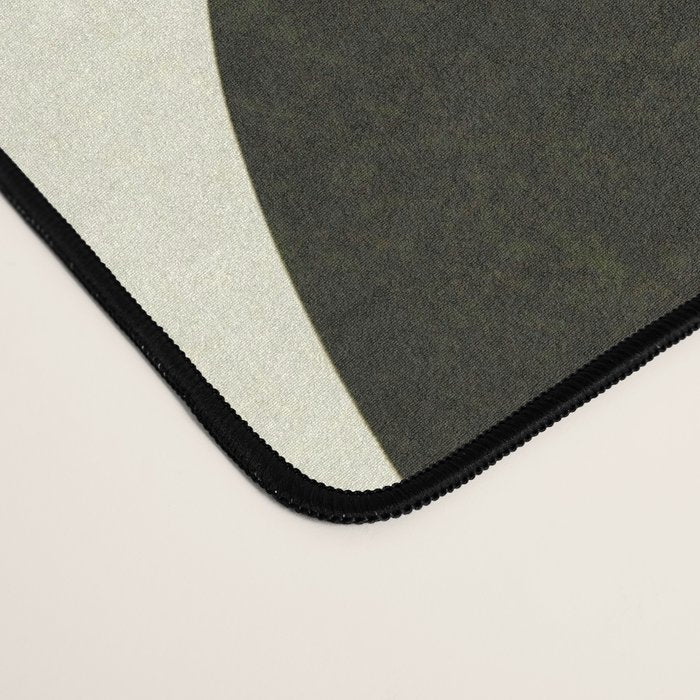 Abstract composition A01-black Desk Mat Gallery Image 4