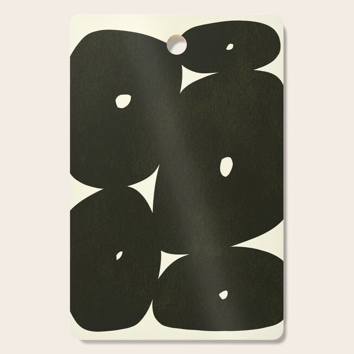 Abstract composition A01-black Cutting Board Gallery Image 1