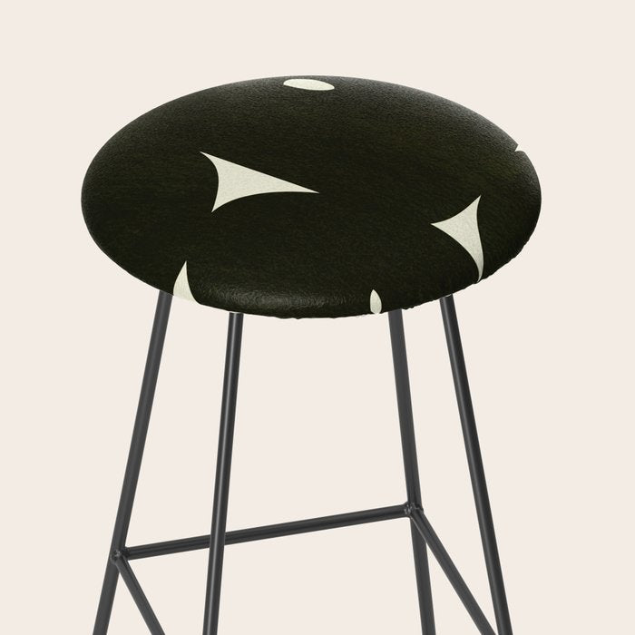 Abstract composition A01-black Stool Gallery Image 2