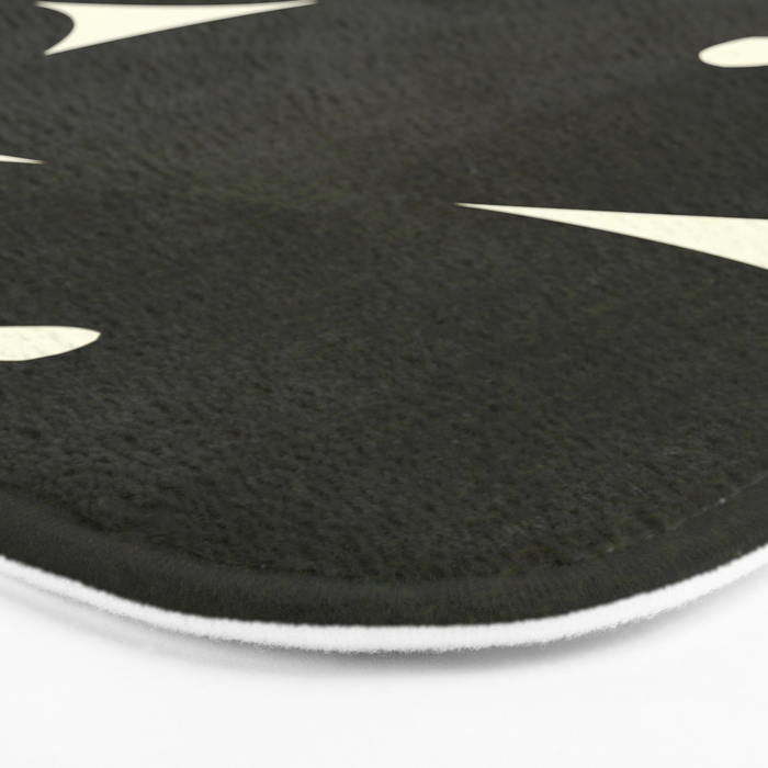 Abstract composition A01-black Bath Mat Gallery Image 3