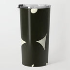 Abstract composition A01-black Travel Mug Gallery Image 3