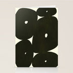 Abstract composition A01-black Stationery Card Gallery Image 2