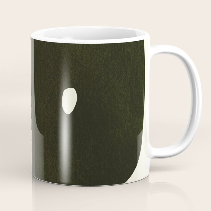 Abstract composition A01-black Coffee Mug Gallery Image 1