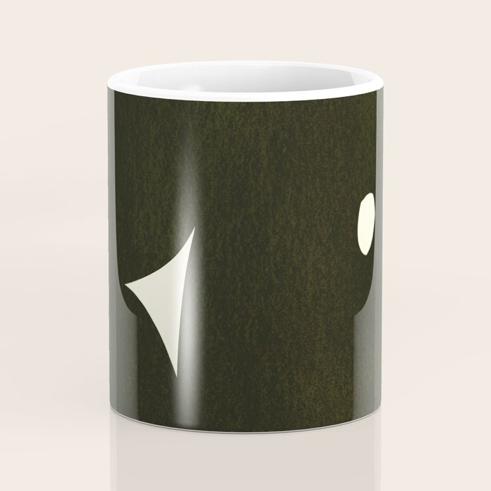Abstract composition A01-black Coffee Mug Gallery Image 4