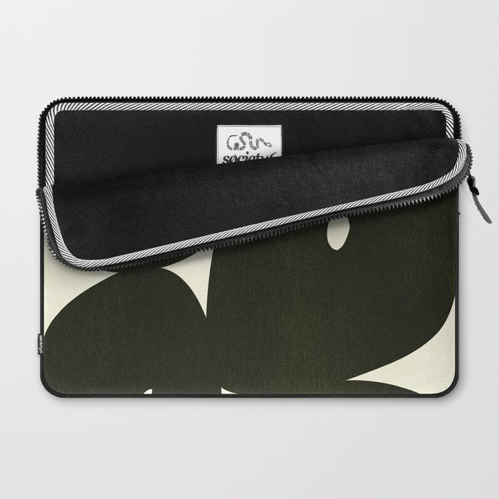 Abstract composition A01-black Laptop Sleeve Gallery Image 2