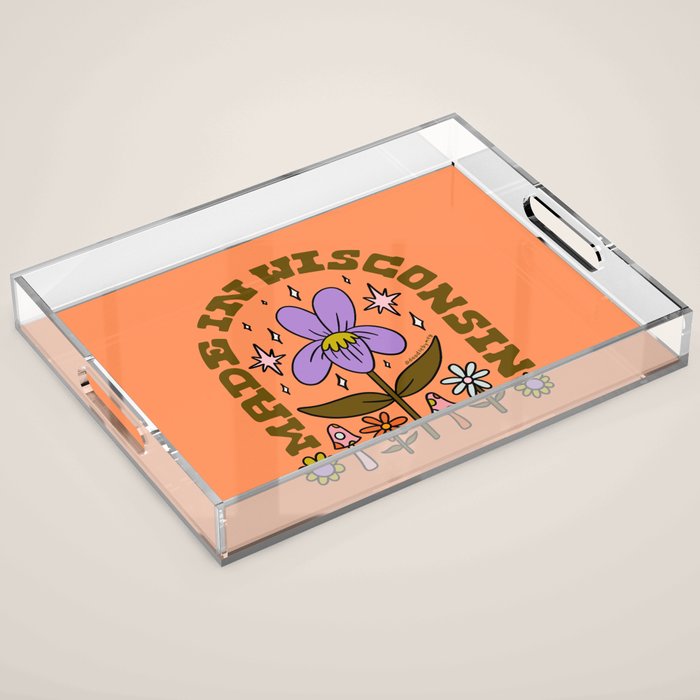 Made In Wisconsin Acrylic Tray Gallery Image 1