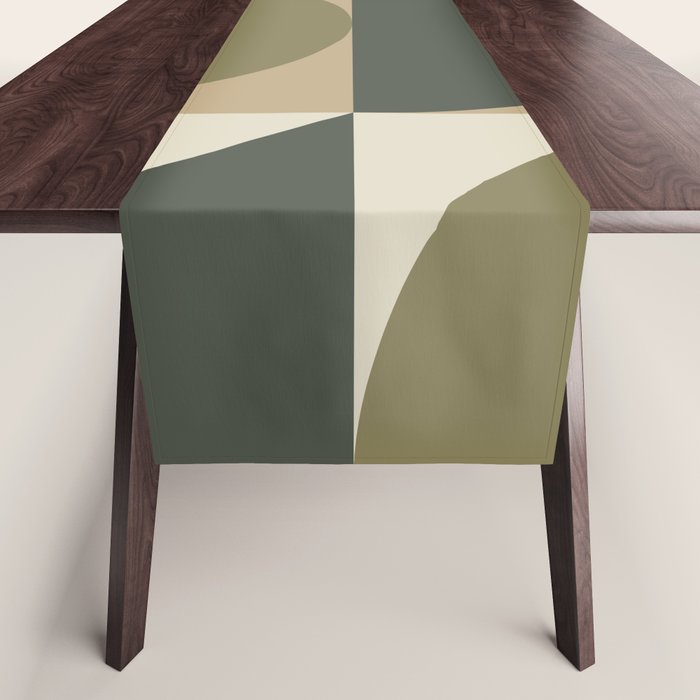Abstract Scandinavian Art 342 Mid Century Modern Table Runner Gallery Image 1